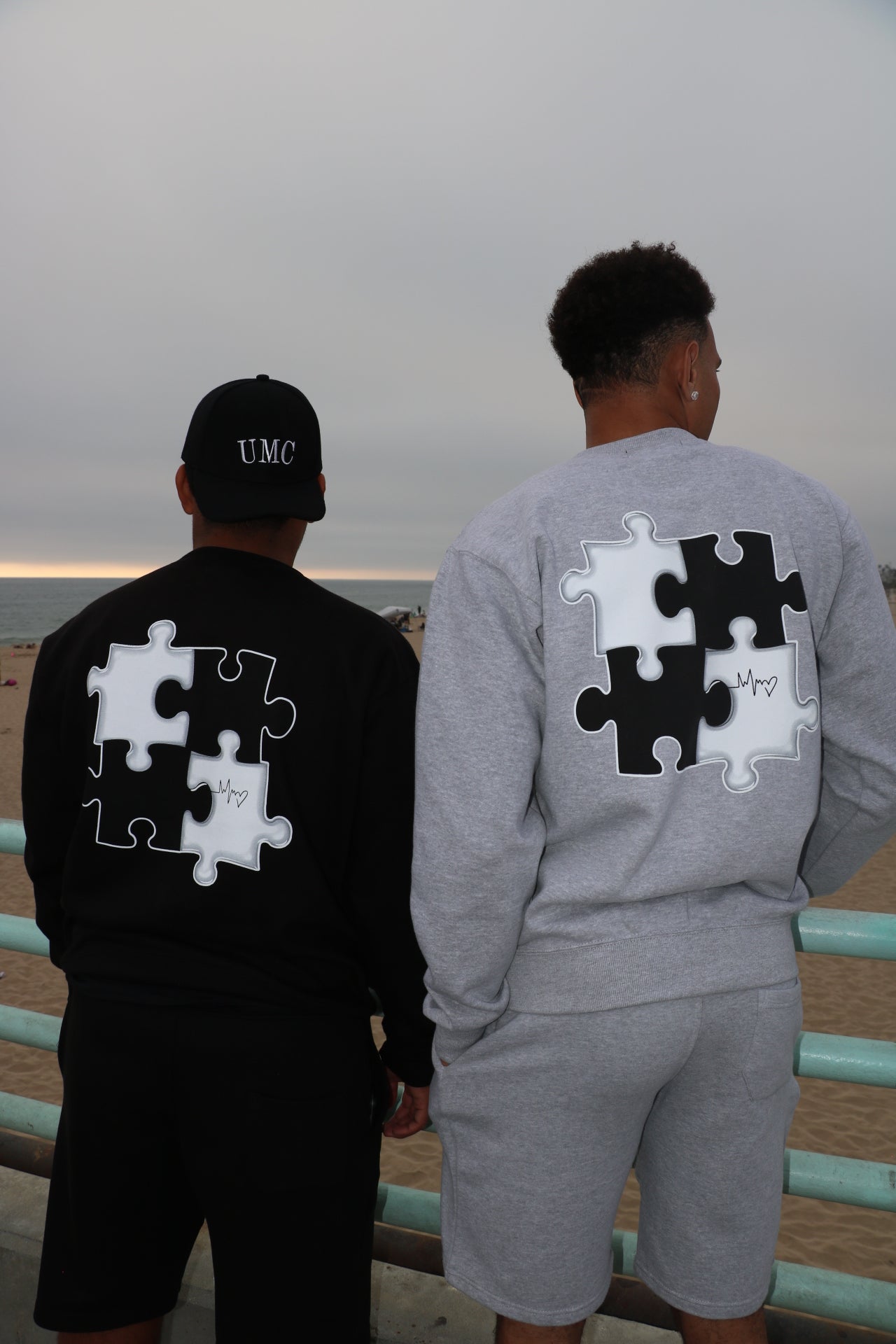 Contrast Crewneck Set